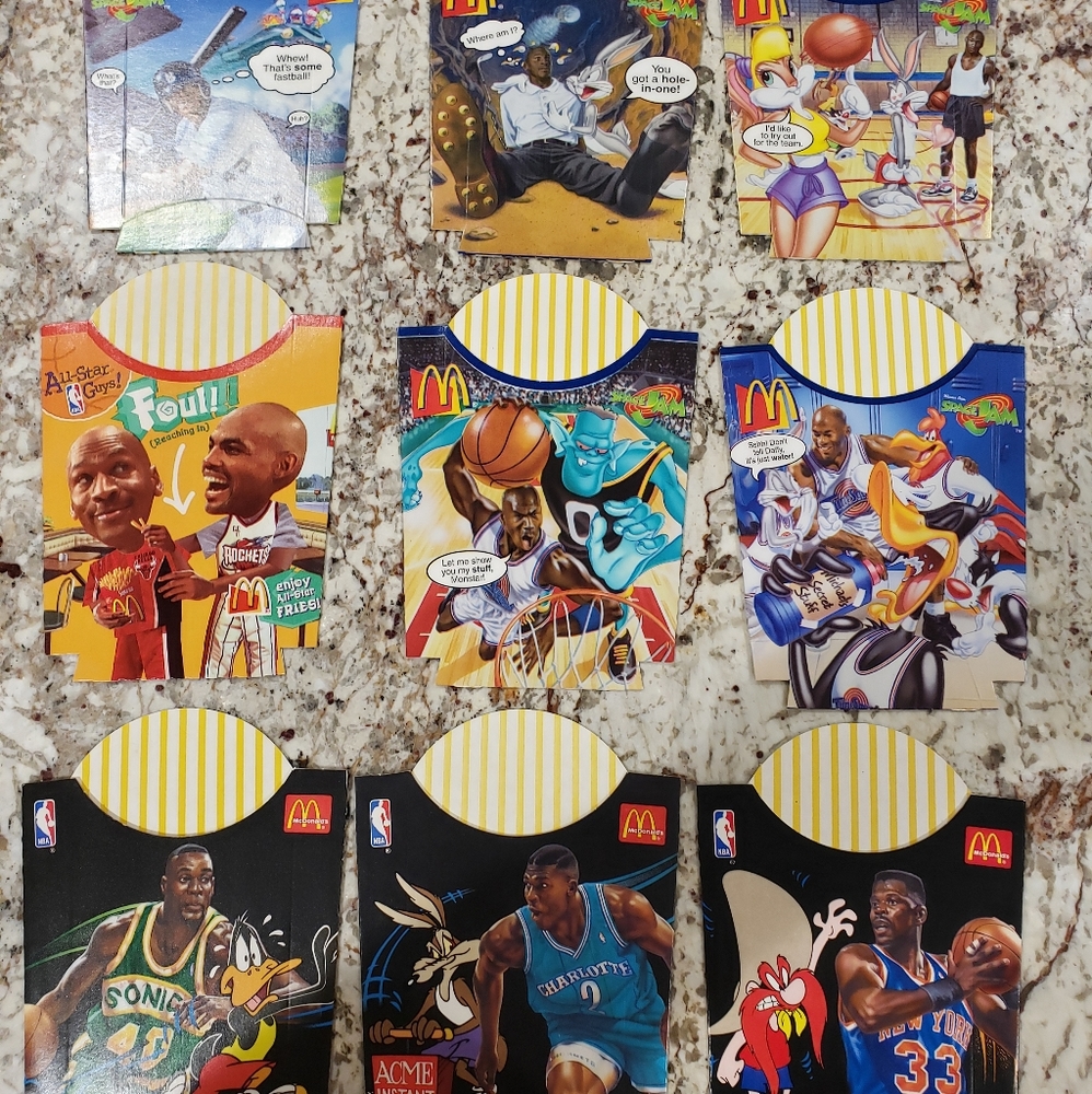 McDonalds Space Jam Fry Box Collection